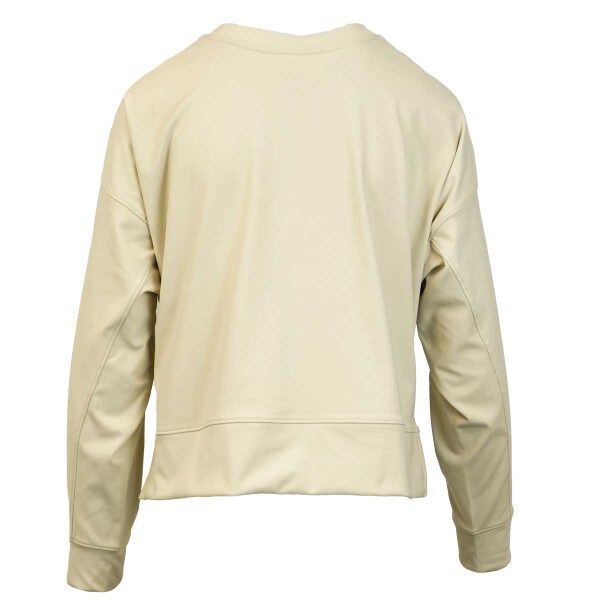 "U-State" Long-Sleeve Cropped Sweatshirt, Tan